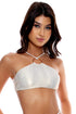 Luli Fama Golden Luli Ring Diamond Cut Top